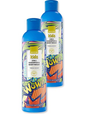 Avon Kids Ferahlatıcı Kokulu 2 Si 1 Arada Saç&vücut Şampuanı - 200ML Ikili Set