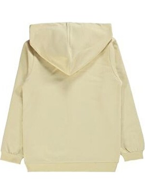 Civil Girls Kız Çocuk Hırka Uzun Kol Düz Sarı %100 Pamuk Desenli 6-9 Yaş Regular Kalıp