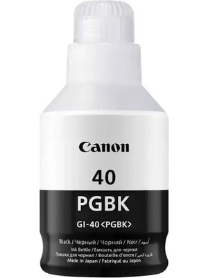 Canon GI-40-3385C001 Siyah Kutusuz Orijinal Mürekkep