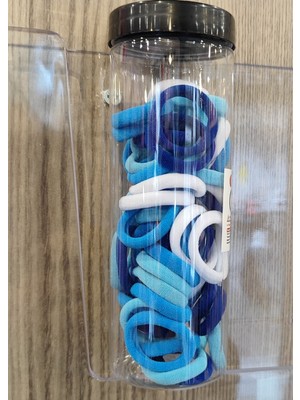 Ada Çanta Kırtasiye 36 Lı Lastik Çok Renkli Saç Tokası Seti Ince Uzun Tüp