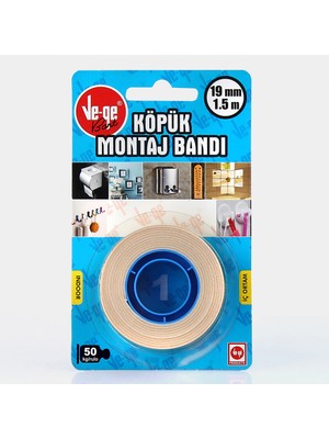 Pelikan Vege Çift Taraflı Köpük Bant 19 mm x 1,5 mt (1)