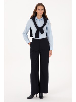 U.s. Polo Assn. Kadın Lacivert Pantolon (Kanvas-Chino) 50309342-VR033