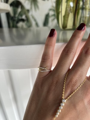 Taşlı Gümüş Serçe Yüzük