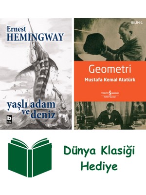 Bilgi Yayınevi Yaşlı Adam ve Deniz (Ciltli - Özel Baskı) + Geometri + Dünya Klasiği Hediye