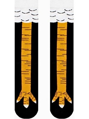 MG Çorap MG Soket Çorap Kadın İçin Tavuk Bacağı Desenli Pamuk / Elastan Yıkamalı Tasarım