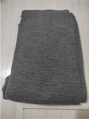 Toksoy Gri Kalın Kışlık Selanik Tayt Yün Içlik XL Beden Yumuşak Örme Kumaş Özelliği