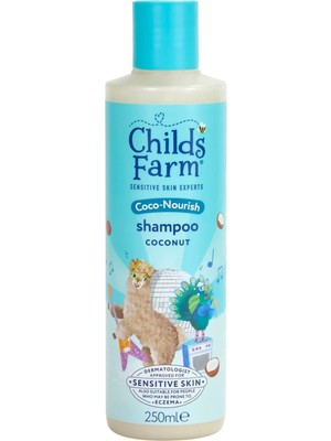 Childs Farm Hindistan Cevizi Özlü Kuru ve Kıvırcık Saçlar İçin Çocuk Şampuan 250 ml Göz Yakmayan Formül