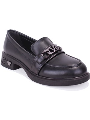 Dagoster DZA07-1270302 Siyah Günlük Loafer  Kadın Ayakkabı