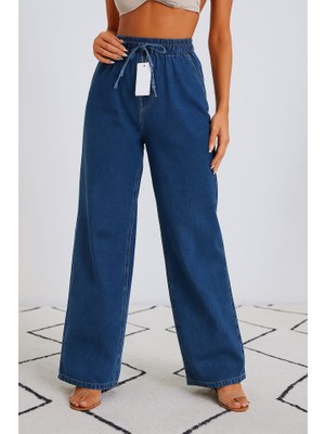 Etiler Collection Kadın Yüksek Bel Ispanyol Paça Kot Pantolon