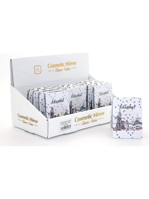 Taşlı Istanbul Tasarımı El Aynası Ince ALK2620