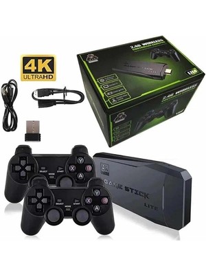 Game Stick 20000 Oyun Kablosuz Çift Kol Retro Oyunlar Game Stick Atari 2.4g 4K
