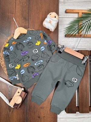 Kids Kingdom Pamuklu Karakter Desenli 2li Erkek Bebek Takım