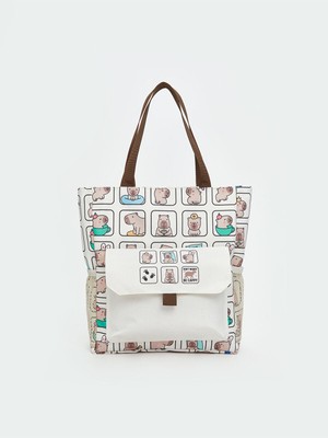 LC Waikiki Özmarka Yeni Sezon Baskılı Alışveriş ÇANTASI_8684690712874