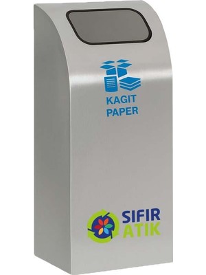 Nil Banyo Üstüner Geri Dönüşüm Kutusu Pasl. Duvar Tip 26*80*30CM