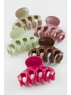 Fantastik Store Renkli Düz Mandal Toka 9 cm