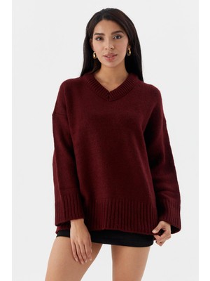 Shopping Shop V Yaka Oversize Kazak BORDO