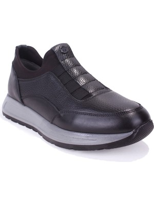 Dagoster DMA08-1990 Siyah Ortopedik Günlük Erkek Deri Ayakkabı