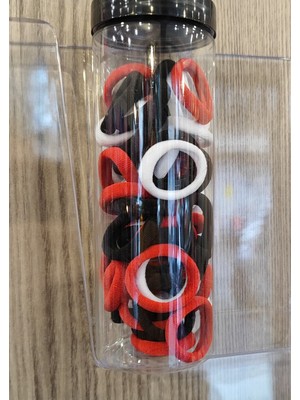 Ada Çanta Kırtasiye 36 Lı Lastik Çok Renkli Saç Tokası Seti Ince Uzun Tüp