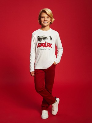 Lc Waikiki Yeni Sezon Beli Ayarlanabilir Lastikli Erkek Çocuk Pantolon