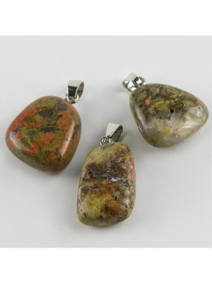 Zero Nrzsnt Unakit Doğaltaş Kolye Ucu-Yeşil