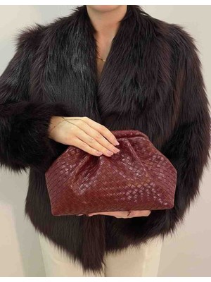 The Moiss Bordo Renk Burslu El ve Omuz Çantası