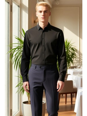 FRM Erkek Dokulu Slim Fit Gömlek Çağdaş Tasarımı ve Konforlu Yapısıyla Öne Çıkan Bir Parça Şık