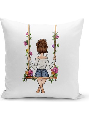 Filamente Çocuk Bebek Odası Dijital Baskılı Kırlent Kılıfı