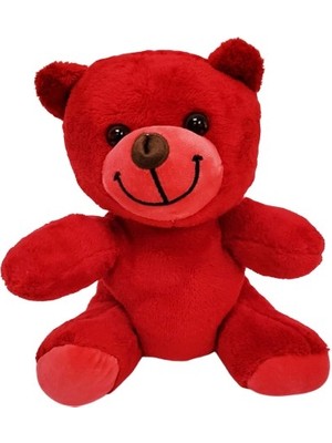 Sevimli Kırmızı Oyuncak Peluş Ayıcık