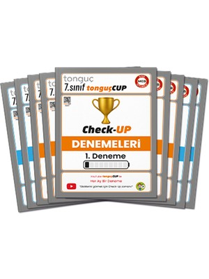 Tonguç Yayınları 7. Sınıf Tonguçcup Check-Up Denemeleri Ciltli Kitap Orta Seviye Sınav Bilgisi