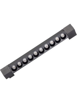 Zmr Ray Lineer Armatür Mercekli Siyah Kasa 20W 6500K (180 Derece)