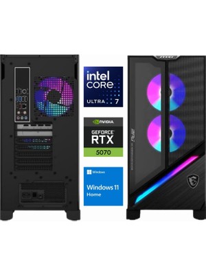 MSI Msı Mpg Infinite X3 Aı Ultra 7 265KF 2NVR7-655EU-K073 96GB 3*1tb Rtx 5070 12GB W11HOME Masaüstü Oyun Bilgisayarı