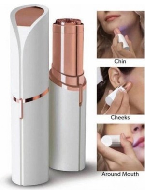 Flawless Yüz Tüy Alıcı Kaş Bıyık Kıl Epilasyon Aleti 4 Bıçaklı Düz Tasarım Kadınlar İçin