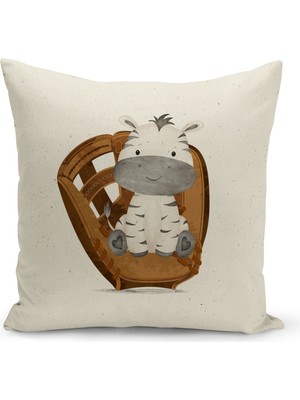 Filamente Çocuk Bebek Odası Dijital Baskılı Kırlent Kılıfı