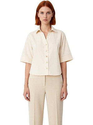 Ersefa Kadın Modern Boxy Kesim Pamuklu Gömlek Yaz Stillerinde Konforlu ve Şık Bir Tercih Kaliteli