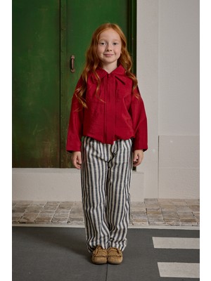 Fahhar Kids Apoletli Bomb Ceket Kırmızı