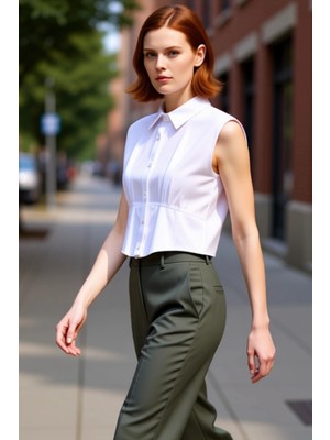 PayBuy Kadın Crop Kesim Kolsuz Gömlek Modern ve Yaz Konforunu Birleştiriyor Fonksiyonel Dayanıklı