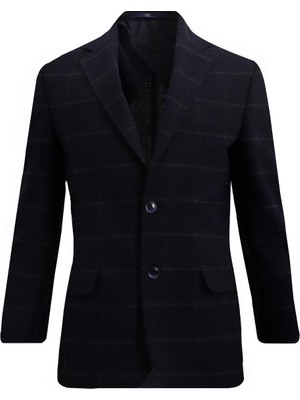 Uki Lacivert Casual Ceket