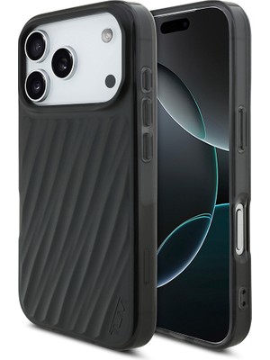 Tumi iPhone 17 Pro Uyumlu Kılıf Tumı Orjinal Lisanslı M-Safe Şarj Özellikli Transparan Kapak Siyah