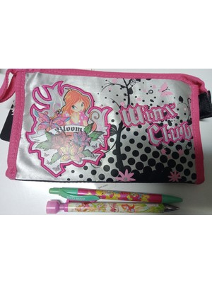 Yaygan Winx Tekgözlü Büyük Kalemlik Winx Tükenmez ve Winx 0,7 Versatil Kalem Hediyeli