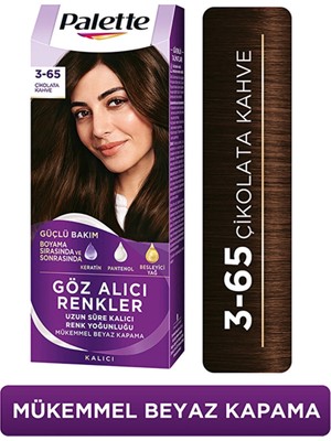 Palette Göz Alıcı Renkler Saç Boyası 3-65 Çikolata Kahve