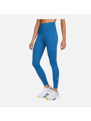 Nike One Dri-Fit High-Waisted Training Mavi  Kadın Tayt DM7278-457