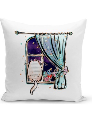 Filamente Çocuk Bebek Odası Dijital Baskılı Kırlent Kılıfı