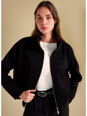 People By Fabrika Siyah Kadın Hırka PBF5WL-HRK5005