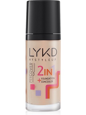 Lykd 2 In 1 Fondöten 133 Rose Almond