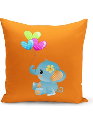 Filamente Çocuk Bebek Odası Dijital Baskılı Kırlent Kılıfı