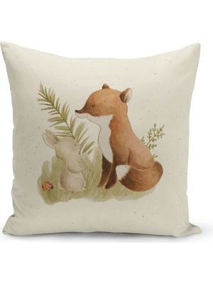 Filamente Çocuk Bebek Odası Dijital Baskılı Kırlent Kılıfı