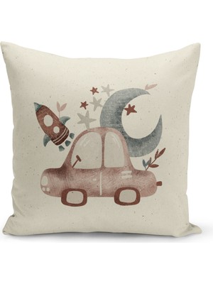 Filamente Çocuk Bebek Odası Dijital Baskılı Kırlent Kılıfı