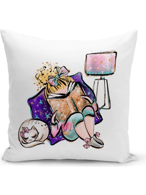 Filamente Çocuk Bebek Odası Dijital Baskılı Kırlent Kılıfı