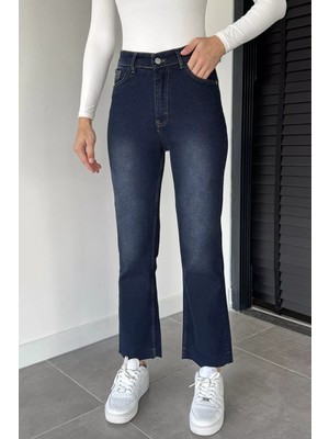 Gülseli Kadın Yüksek Bel Likralı Jean Kot Pantolon P-00019046