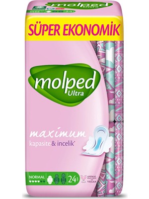 Molped Ultra Kuruluk Süper Ekonomik Normal Hijyenik Ped 24'lü